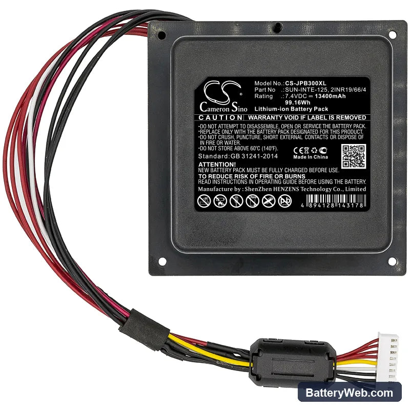 JBL PartyBox 300 Replacement Battery, 7.4V, 13400mAh, Li-ion 3