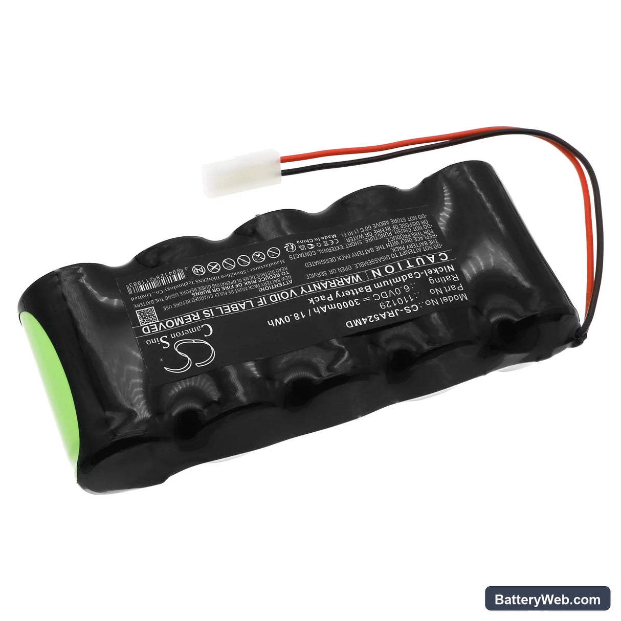 Jaeger Apnoescreen Replacement Battery, 6V, 3000mAh, Ni-CD 2