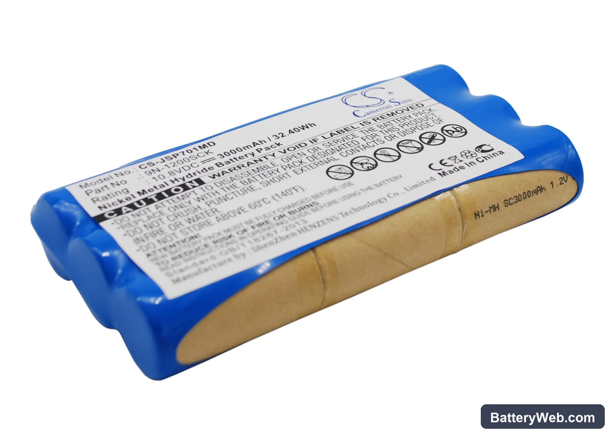 JMS OT-701 Replacement Battery, 10.8V, 3000mAh, Ni-MH 2