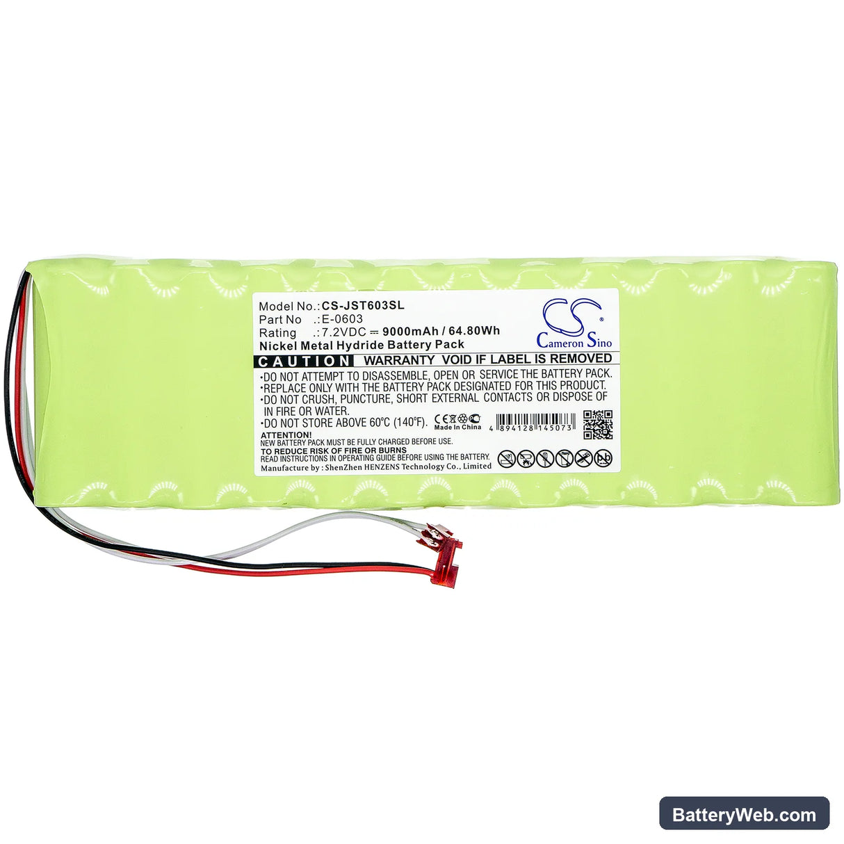 JOSAM Truck Aligner II Replacement Battery, 7.2V, 9000mAh, Ni-MH 3
