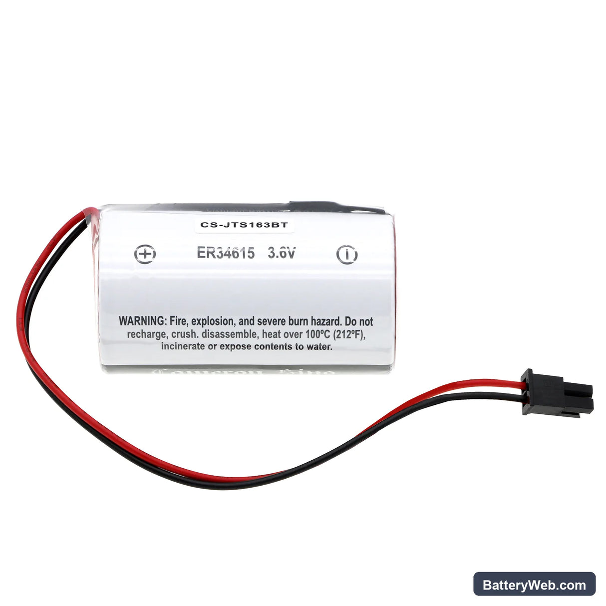 Jablotron JA-163A Replacement Battery, 3.6V, 14500mAh, Li-SOCl2 3