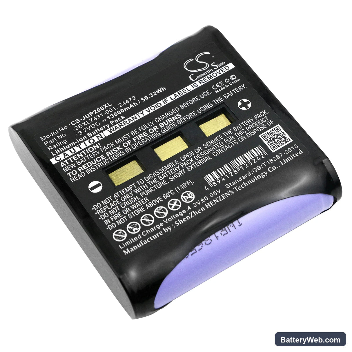 Juniper Allegro 2 Replacement Battery, 3.7V, 13600mAh, Li-ion 1