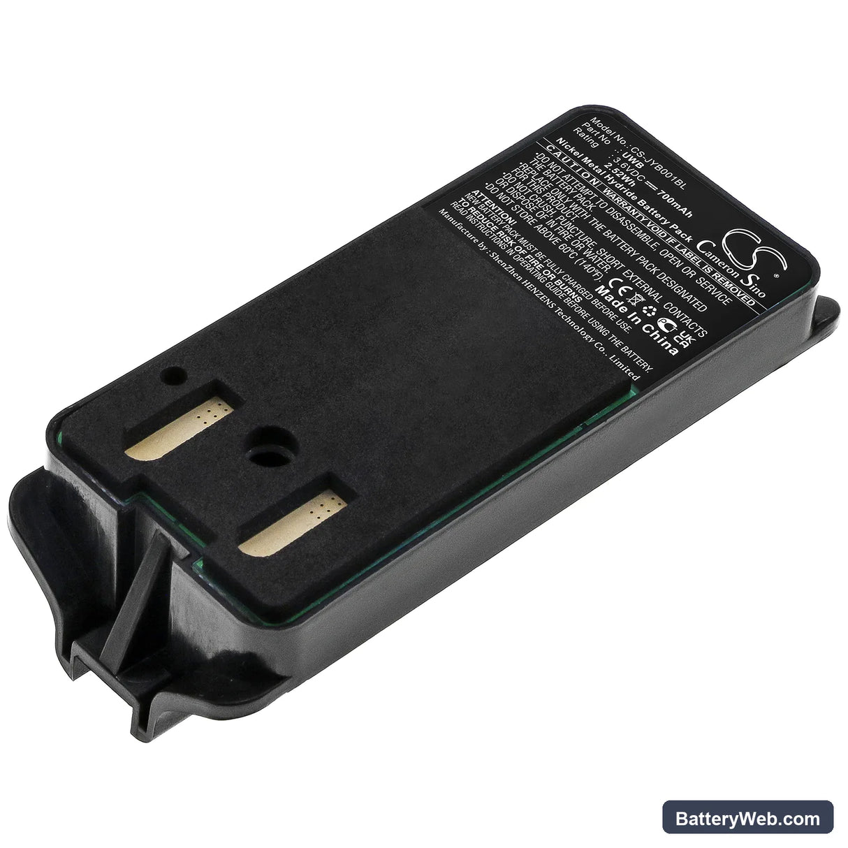 JAY Remote Control ECU Replacement Battery, 3.6V, 700mAh, Ni-MH 1