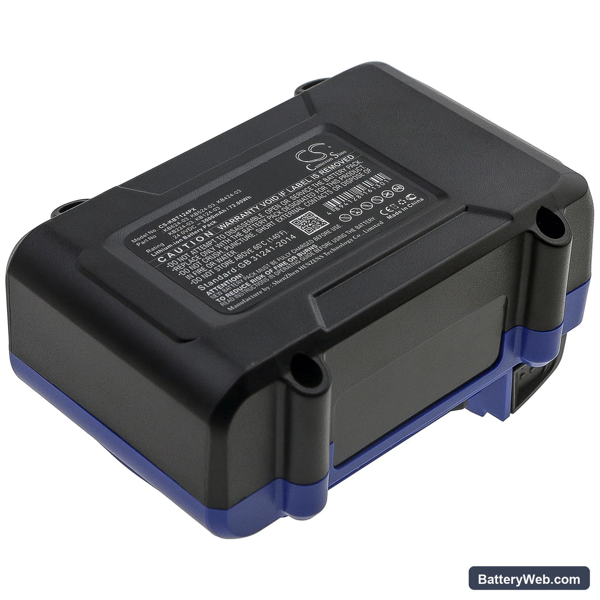 Kobalt KRAD 1224B-03 Replacement Battery, 24V, 3000mAh, Li-ion 3