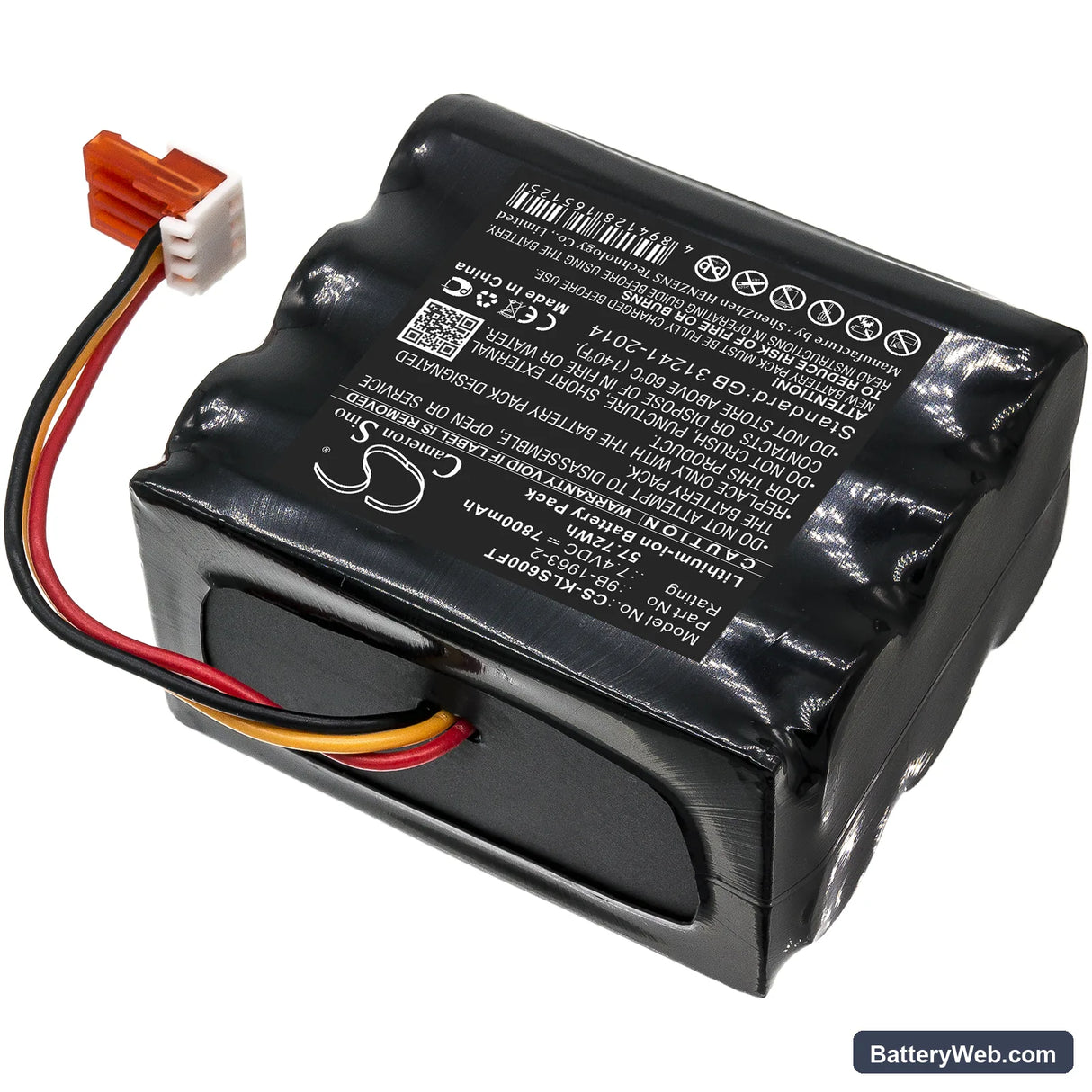 Koehler Lighthawk 600 Replacement Battery, 7.4V, 7800mAh, Li-ion 2