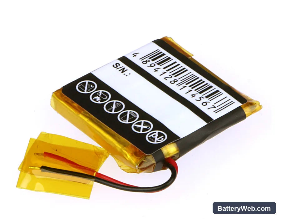 ROCKETFISH RF-MAB2 Replacement Battery, 3.7V, 300mAh, Li-Polymer 3
