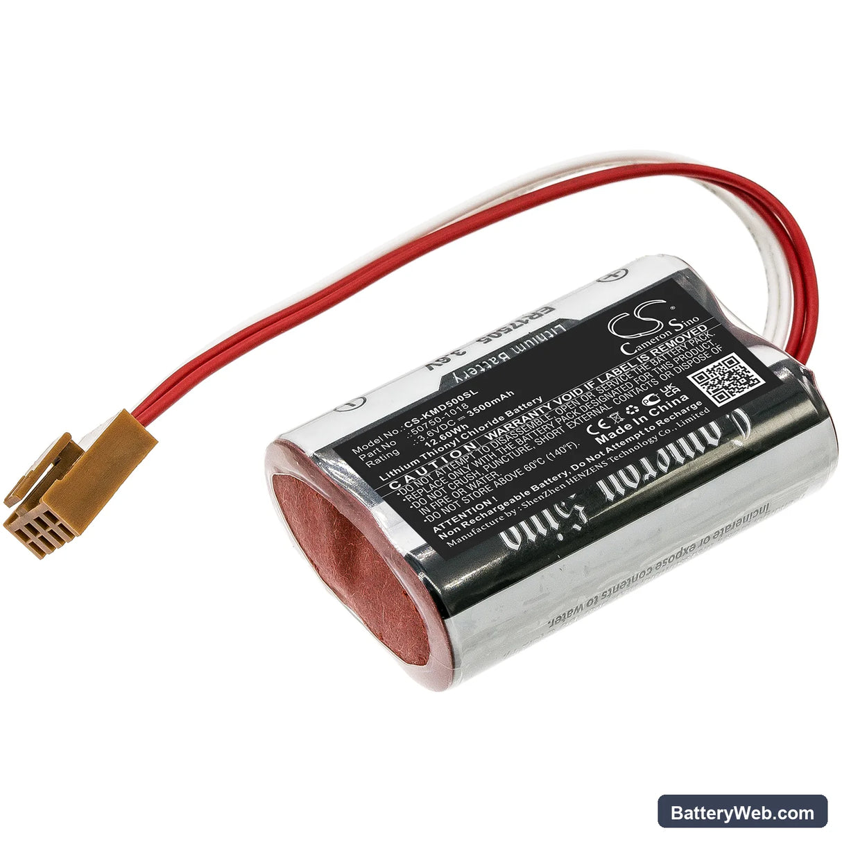 Nachi Robotic Systems SB100 Replacement Battery, 3.6V, 3500mAh, Li-SOCl2 1