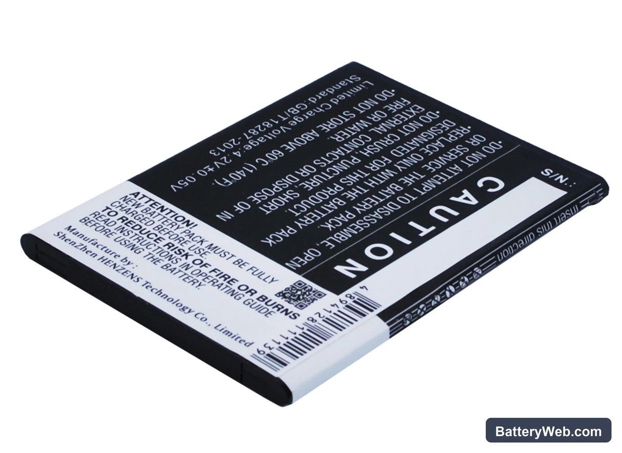 Archos 50 Titanium 4G Replacement Battery, 3.7V, 1800mAh, Li-ion 4