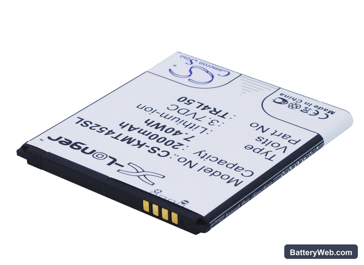 KAZAM Trooper 450L Replacement Battery, 3.7V, 2000mAh, Li-ion 1