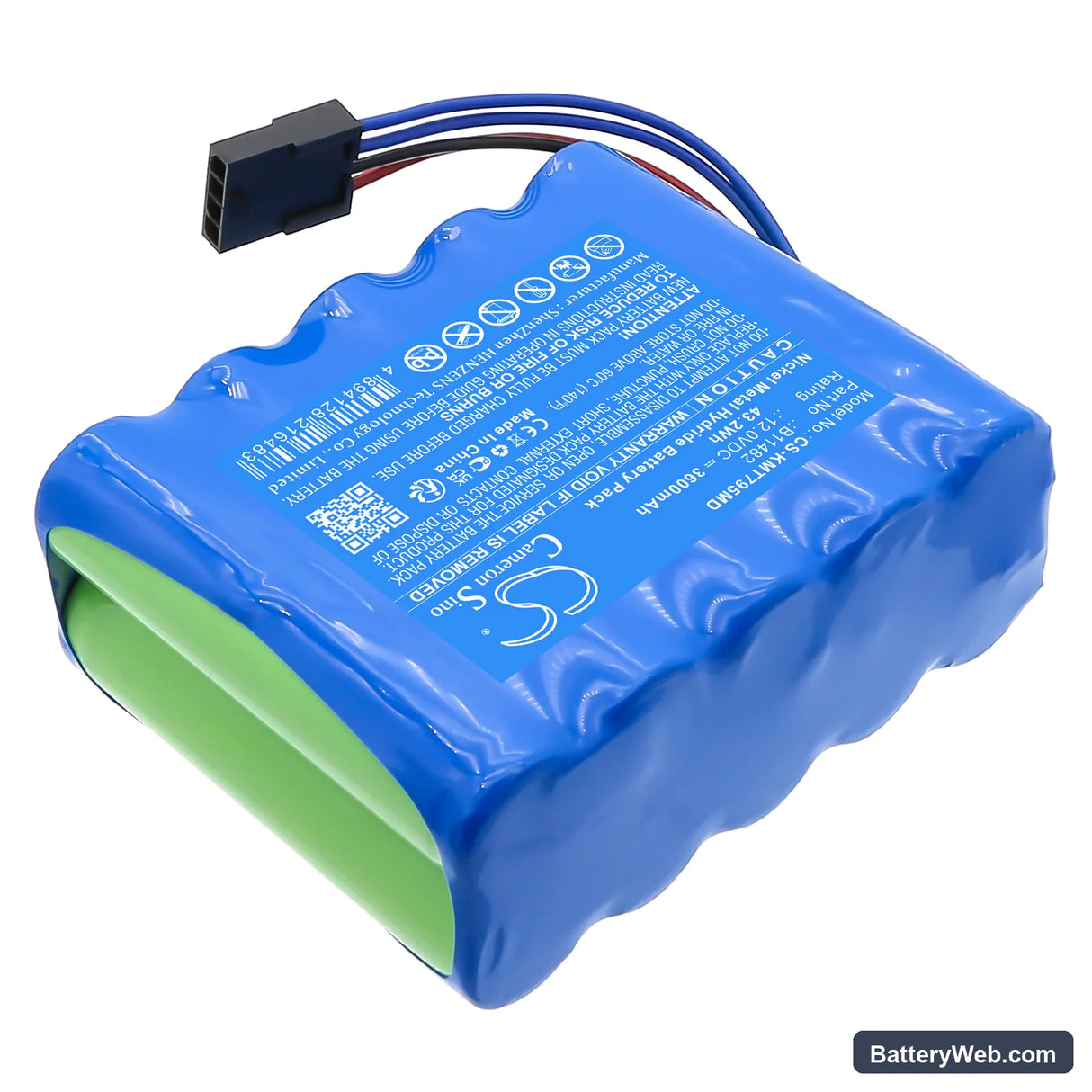 KCI ATS Therapy Replacement Battery, 12V, 3600mAh, Ni-MH 2