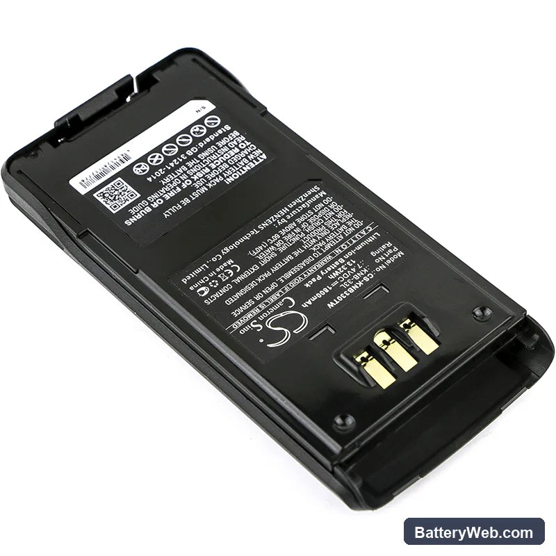 Kenwood NX-200S Replacement Battery, 7.4V, 1800mAh, Li-ion 2