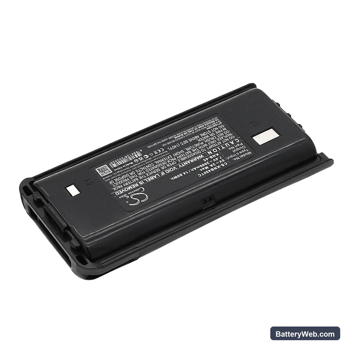 Kenwood TK-3200L-U15P Replacement Battery, 7.4V, 2000mAh, Li-ion 2