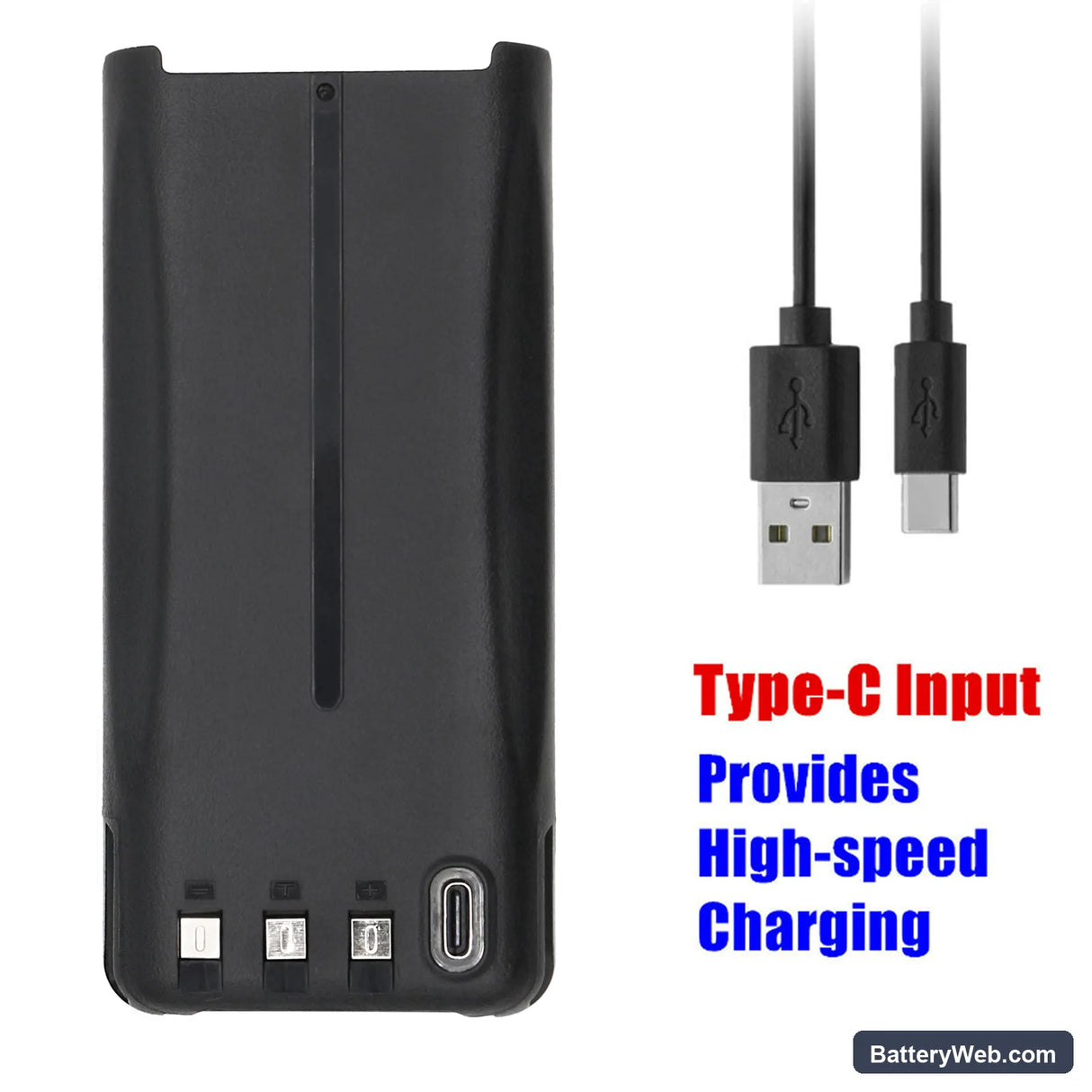 Kenwood TK-3200L-U15P Replacement Battery, 7.4V, 2000mAh, Li-ion 6