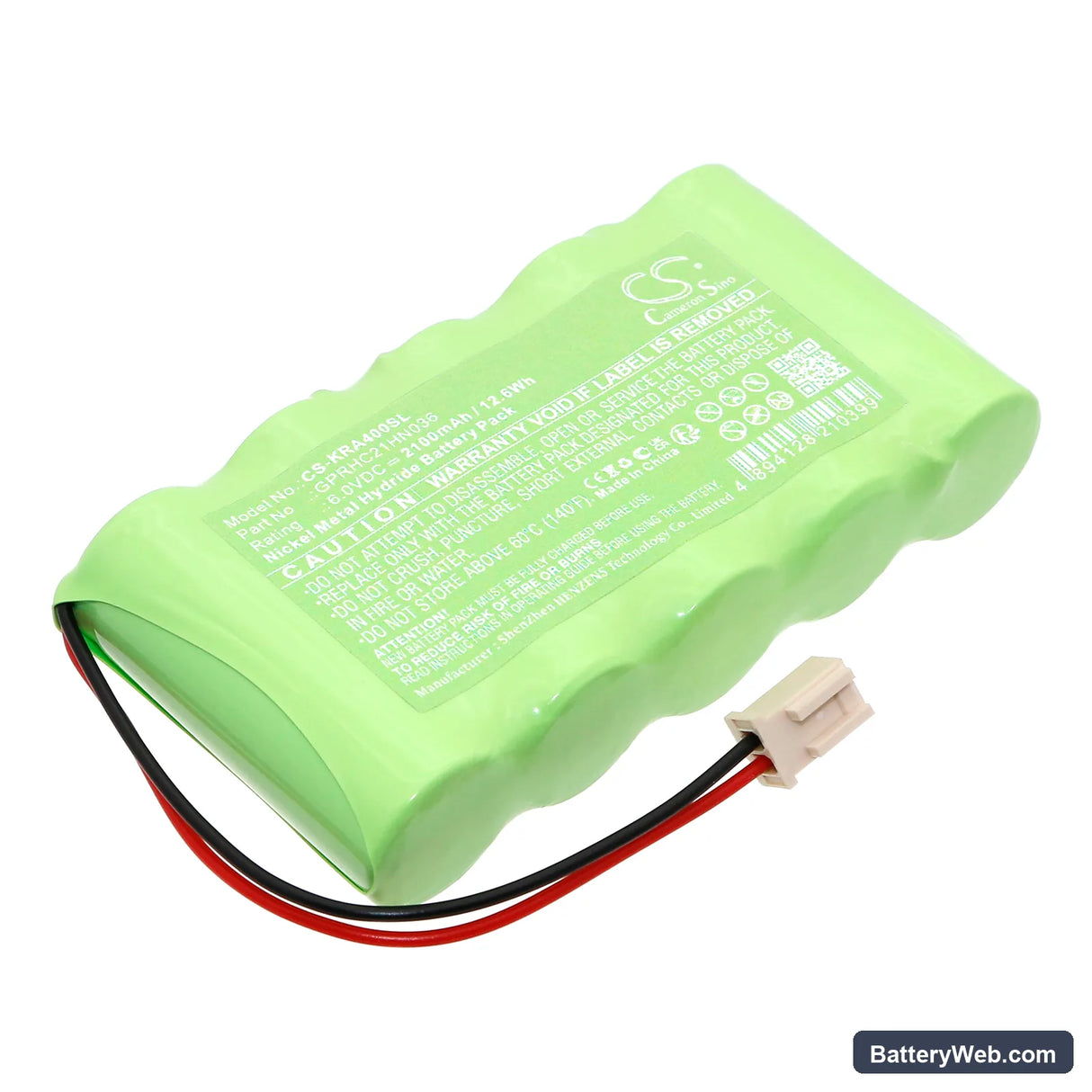 KERN EW-N/EG-N Replacement Battery, 6V, 2100mAh, Ni-MH 1