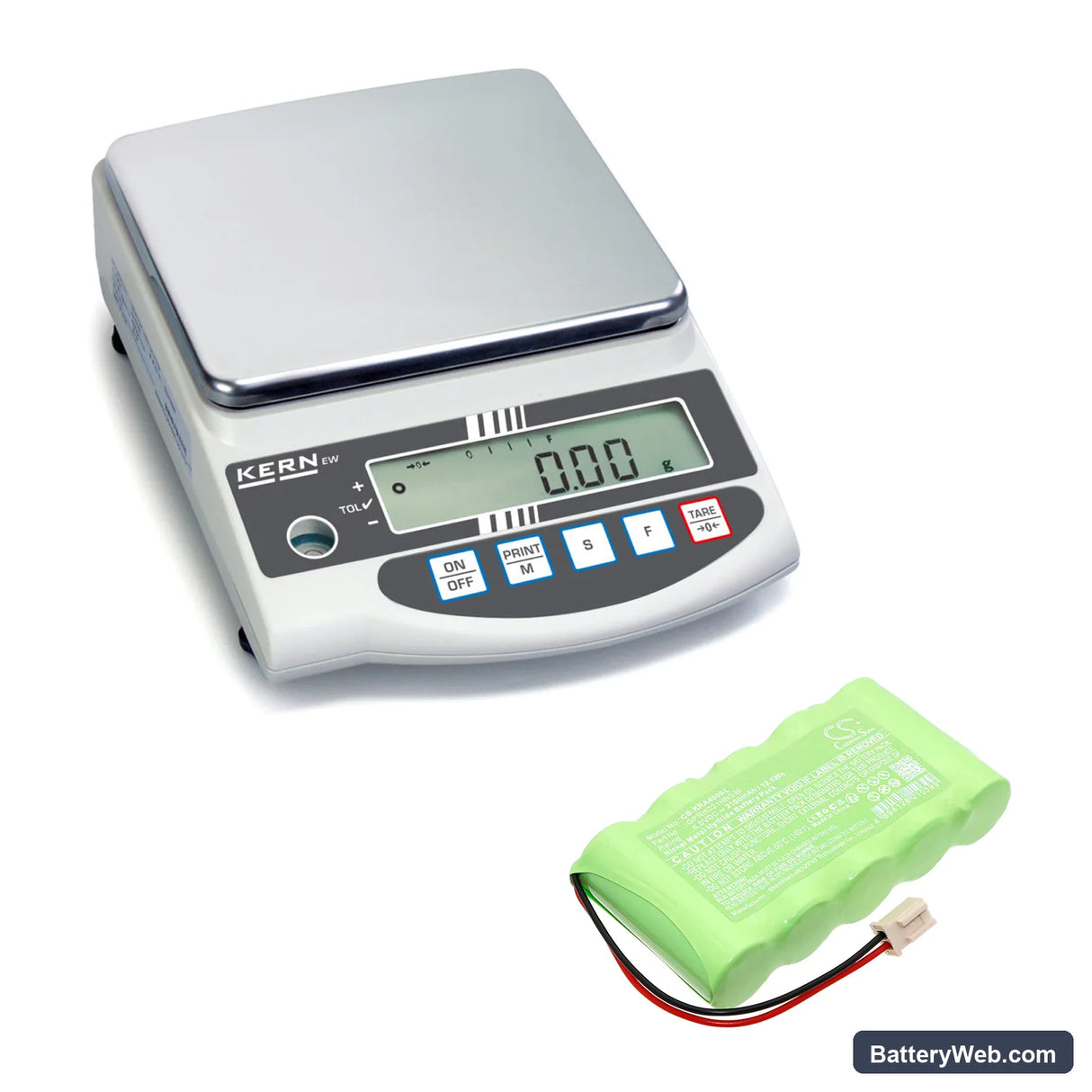 KERN EW-N/EG-N Replacement Battery, 6V, 2100mAh, Ni-MH 6