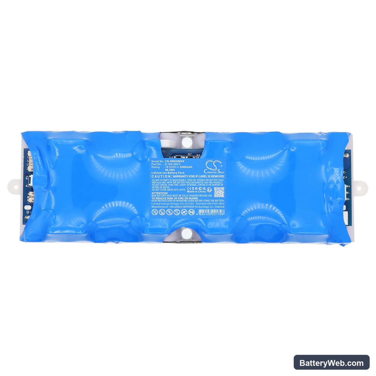 Karcher Replacement Battery, 18.5V, 5200mAh, Li-ion 3