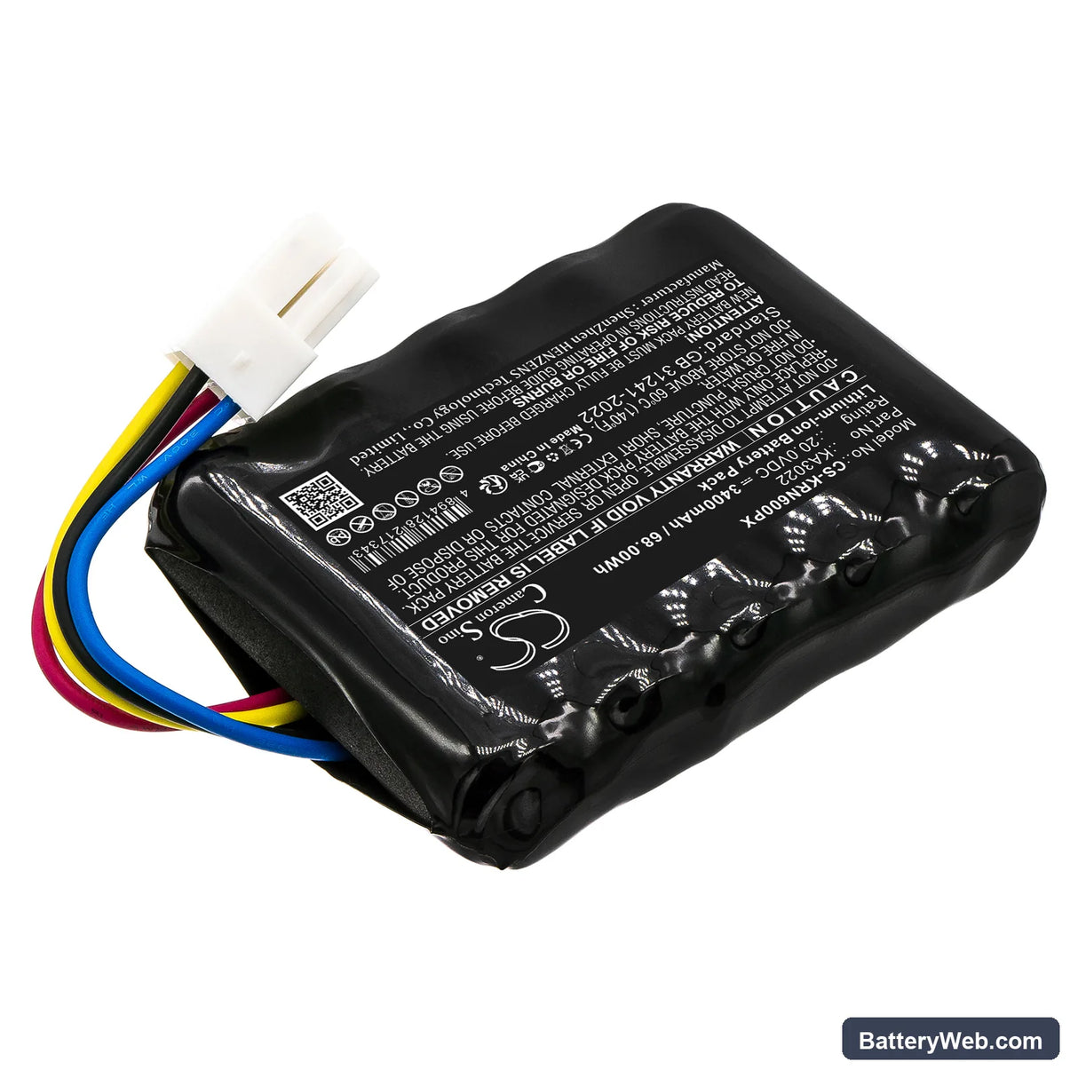Kress Mission Replacement Battery, 20V, 3400mAh, Li-ion 2