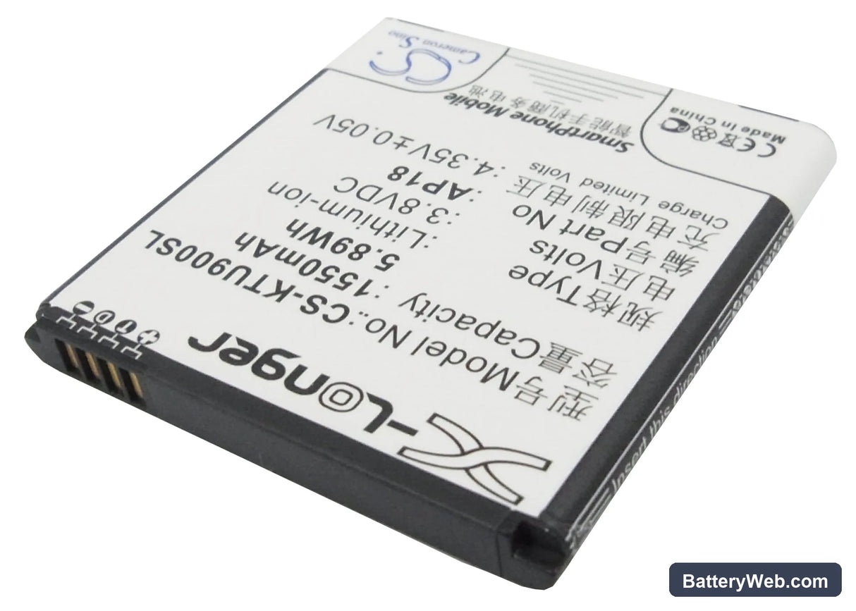 BLU Tank 4.5 Replacement Battery, 3.8V, 1550mAh, Li-ion 2