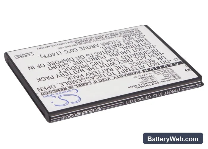 K-Touch W70 Replacement Battery, 3.7V, 1500mAh, Li-ion 2