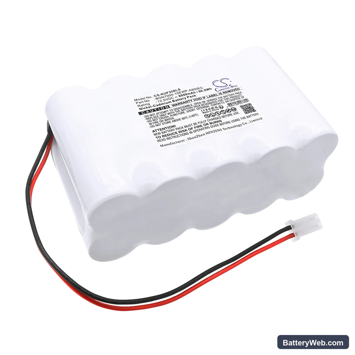 Kaufel 002256 Replacement Battery, 12V, 8000mAh, Ni-CD 1