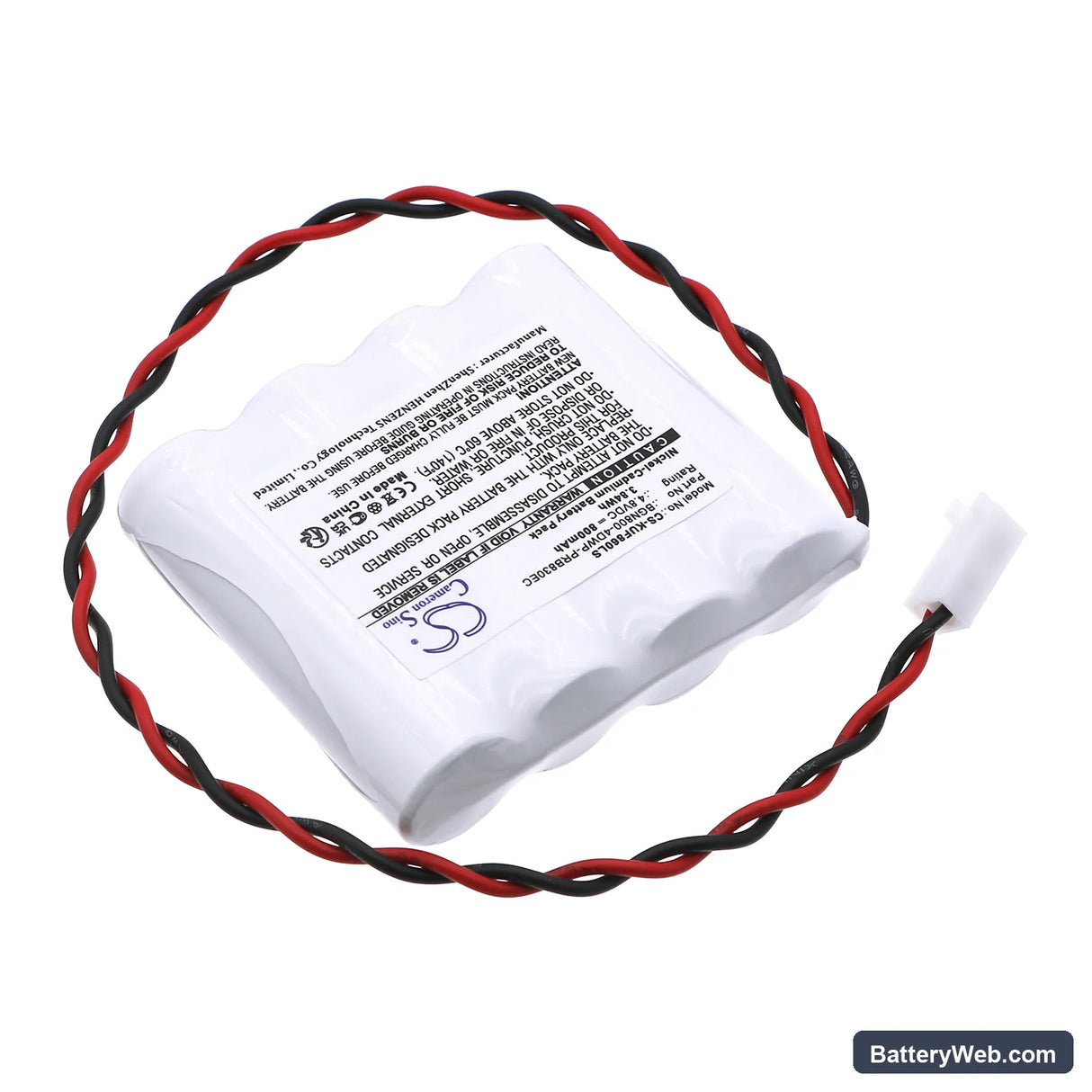 Kaufel 850.0060 AA/4 Replacement Battery, 4.8V, 800mAh, Ni-CD 2