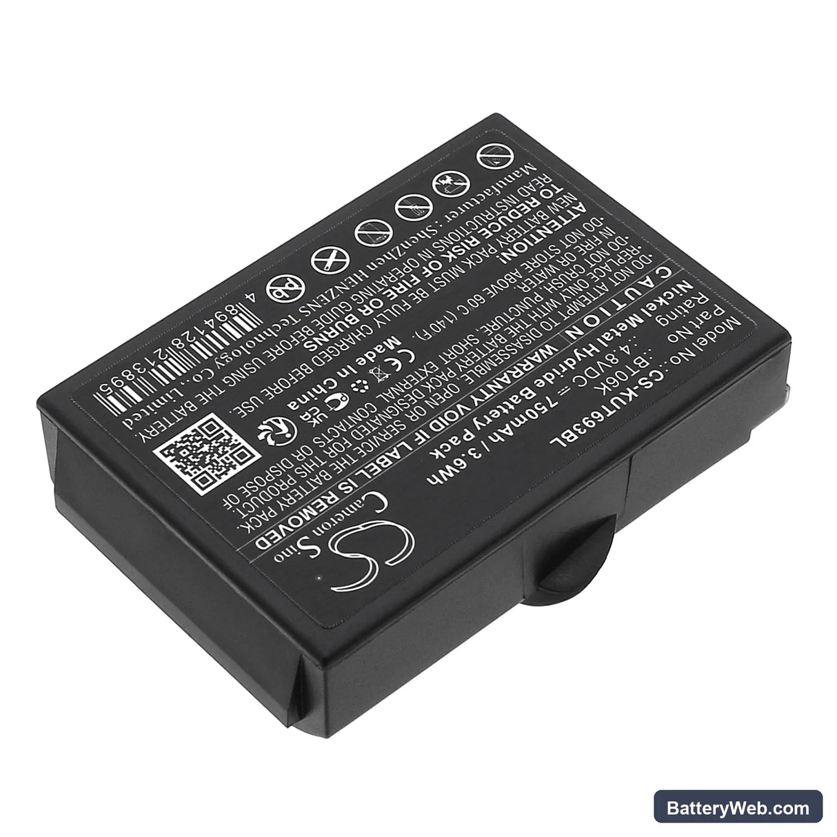 Ikusi 2303692 Replacement Battery, 4.8V, 750mAh, Ni-MH 2