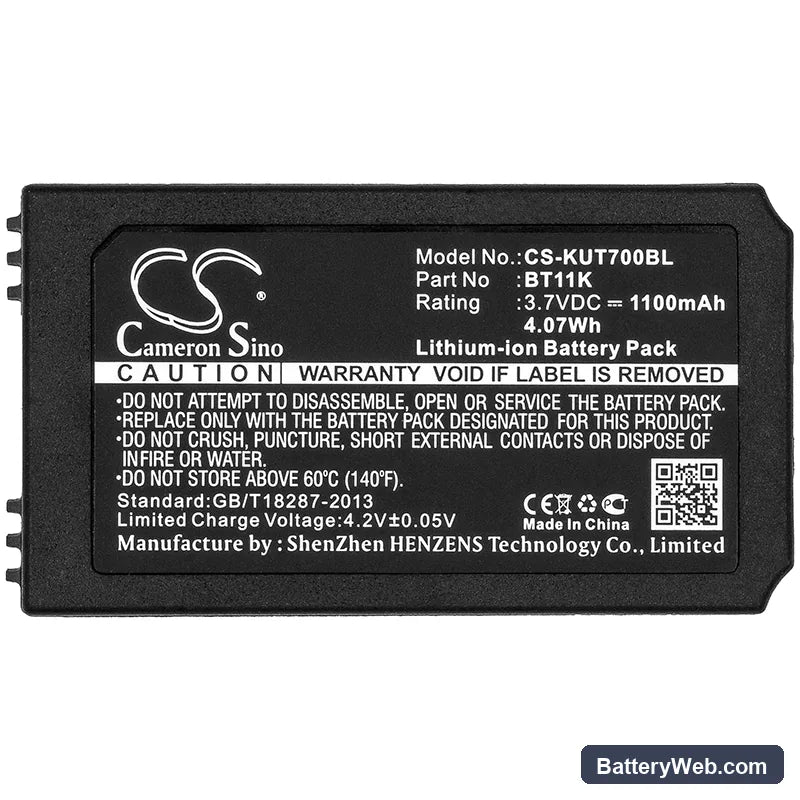 Konecranes Mini Joystick Radio RMJ Replacement Battery, 3.7V, 1100mAh, Li-ion 3