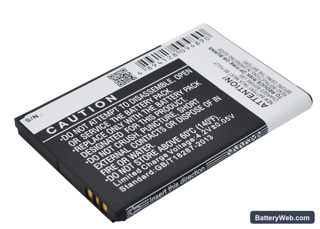 Kyocera Hydro Replacement Battery, 3.7V, 1500mAh, Li-ion 4