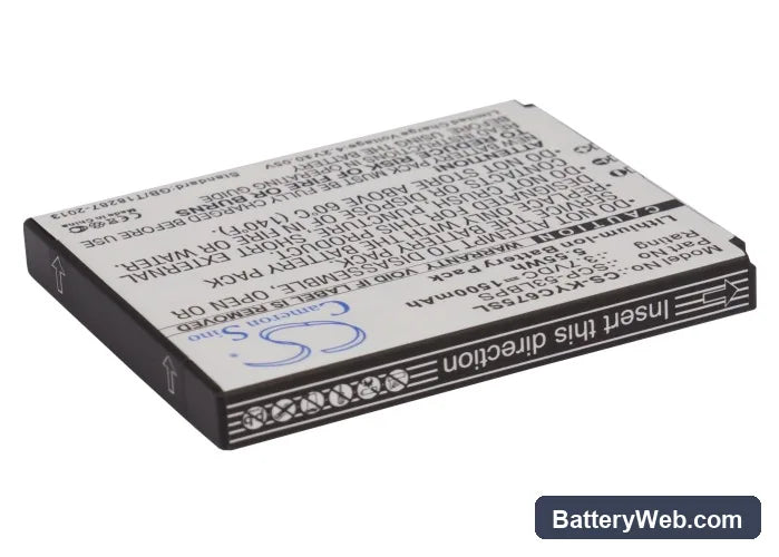 Kyocera Hydro Elite Replacement Battery, 3.7V, 1500mAh, Li-ion 2