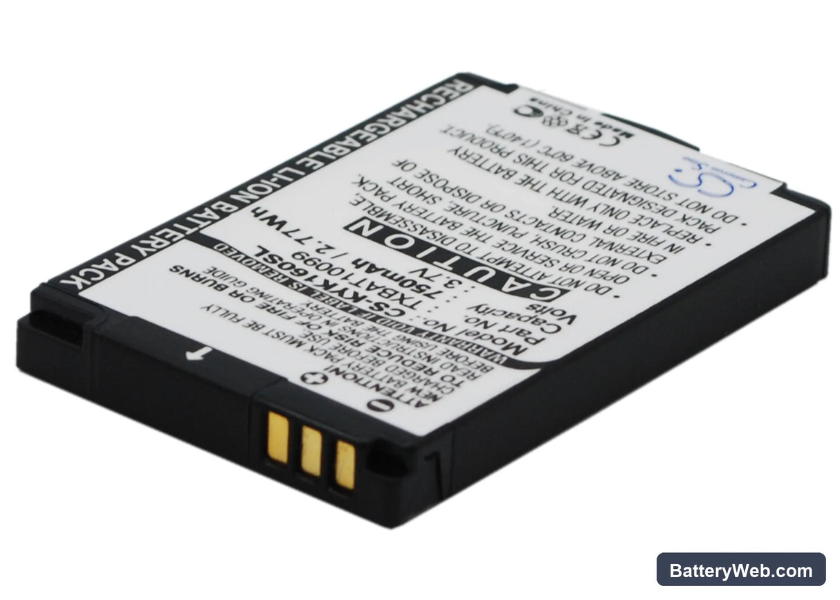 Kyocera KX13 Replacement Battery, 3.7V, 750mAh, Li-ion 2