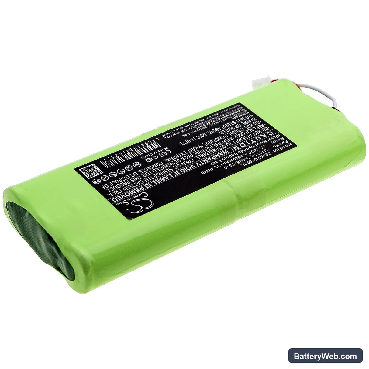 Keysight U1600 Replacement Battery, 7.2V, 4500mAh, Ni-MH 2