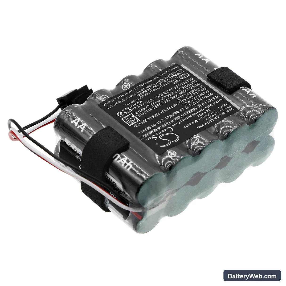 Laerdal LCSU4 Compact Suction Unit Replacement Battery, 12V, 2000mAh, Ni-MH 2