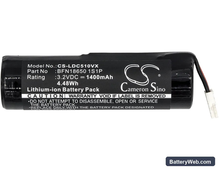 Leifheit 51000 Replacement Battery, 3.2V, 1400mAh, LiFePO4 3