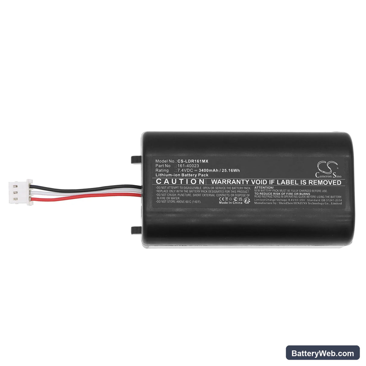 Laerdal Resusci Baby QCPR Replacement Battery, 7.4V, 3400mAh, Li-ion 5