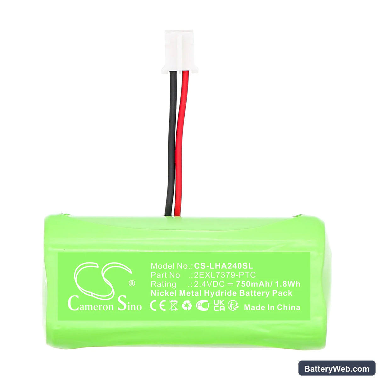 Lightspeed Flexcat Handheld Remote Control Replacement Battery, 2.4V, 750mAh, Ni-MH 3
