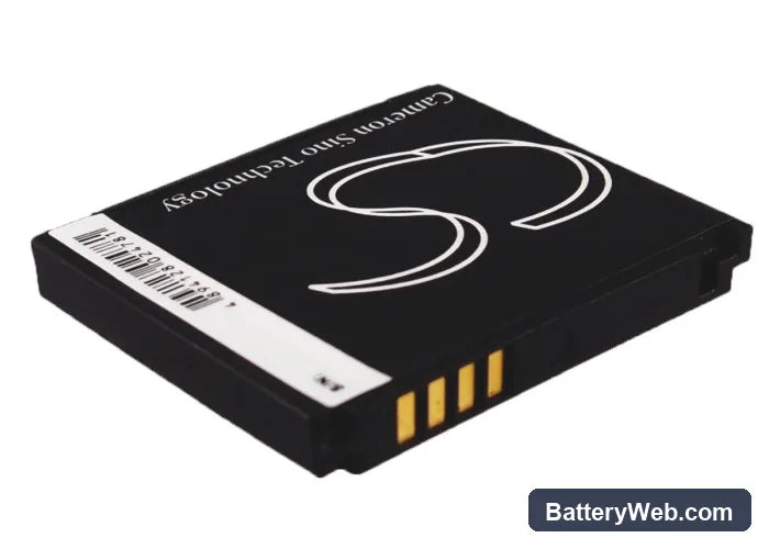 LG KC550 Replacement Battery, 3.7V, 800mAh, Li-ion 4
