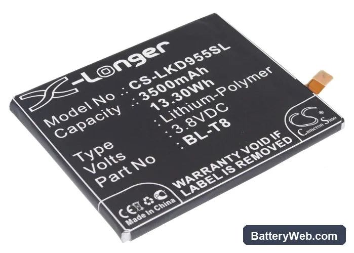LG LS995 Replacement Battery, 3.8V, 3500mAh, Li-Polymer 1