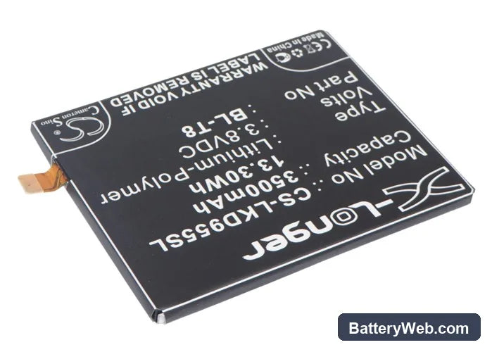 LG LS995 Replacement Battery, 3.8V, 3500mAh, Li-Polymer 2