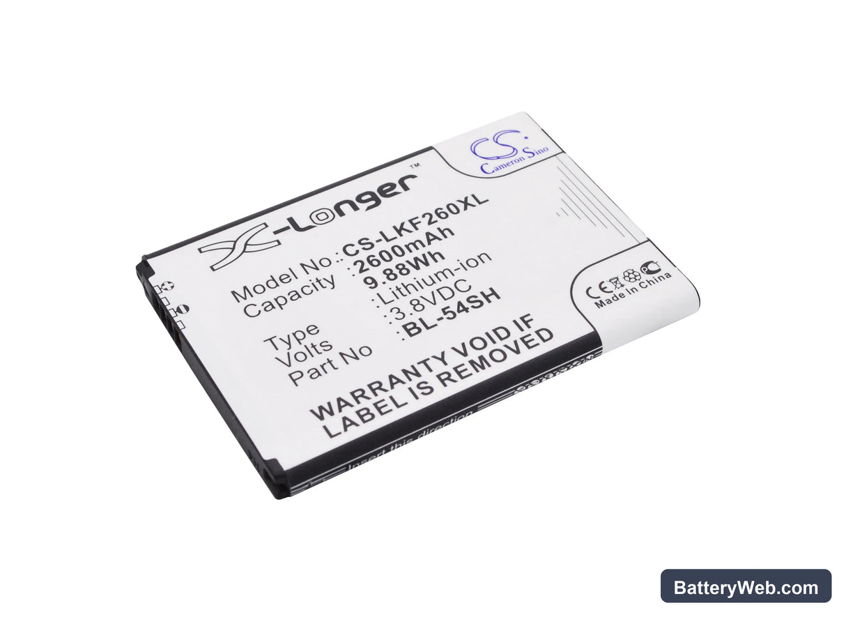 LG Optimus LTE III Replacement Battery, 3.8V, 2600mAh, Li-ion 1