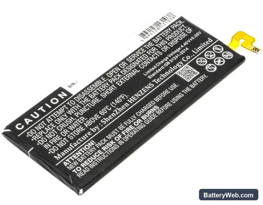 LG Q6 Replacement Battery, 3.85V, 3000mAh, Li-Polymer 3