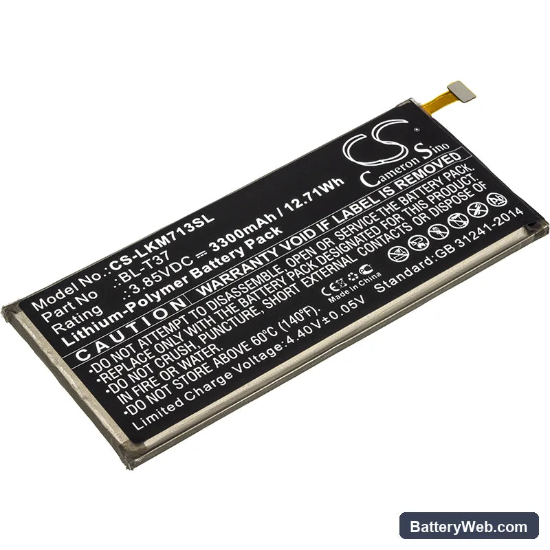 LG Q8 2018 Replacement Battery, 3.85V, 3300mAh, Li-Polymer 1