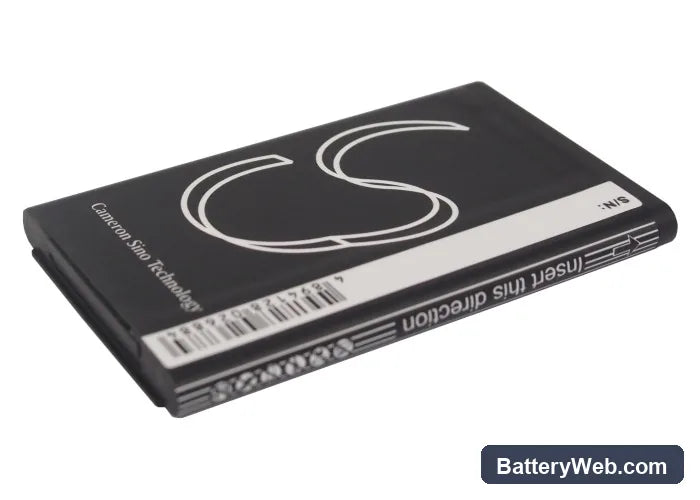 LG KG120 Replacement Battery, 3.7V, 850mAh, Li-ion 3