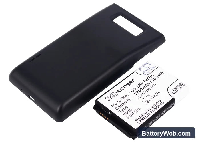 LG Optimus P705 Replacement Battery, 3.7V, 2900mAh, Li-ion 1