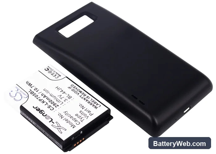 LG Optimus P705 Replacement Battery, 3.7V, 2900mAh, Li-ion 2