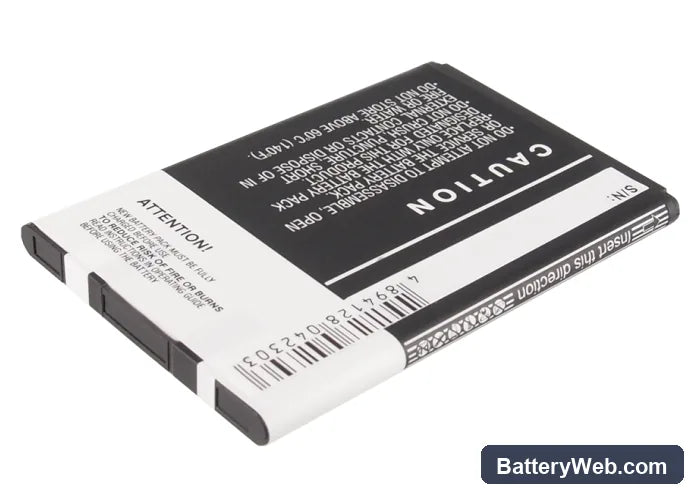 Alltel AS855 Replacement Battery, 3.7V, 1500mAh, Li-ion 3