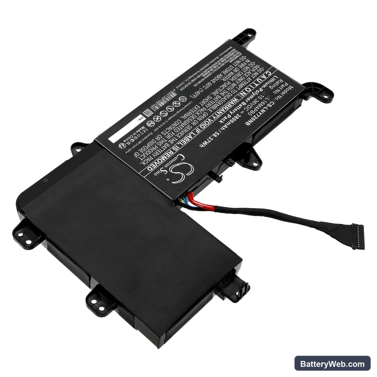 Lenovo Legion Y720-15IKB(80VR/81CQ) Replacement Battery, 15.36V, 3800mAh, Li-Polymer 2