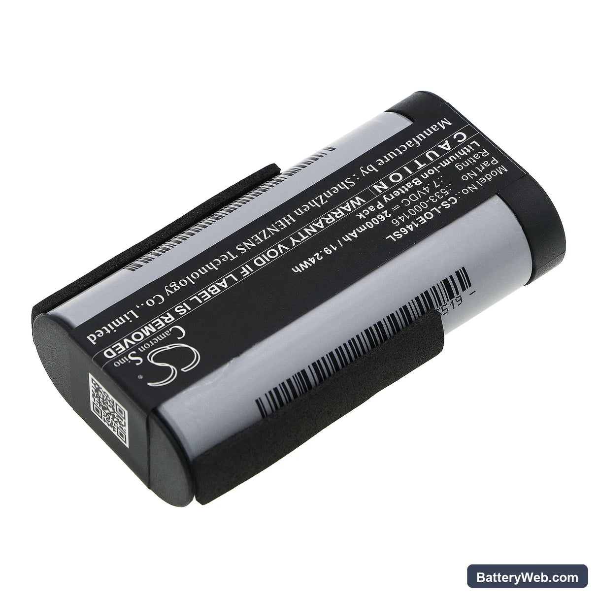 Logitech 984-001362 Replacement Battery, 7.4V, 2600mAh, Li-ion 2