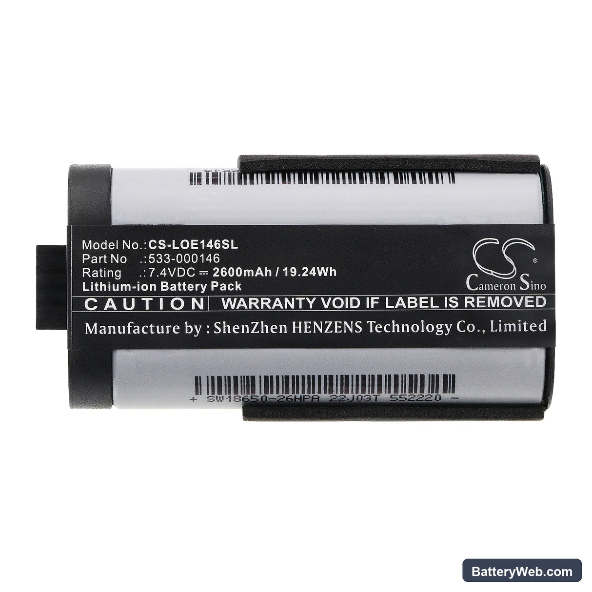 Logitech 984-001362 Replacement Battery, 7.4V, 2600mAh, Li-ion 3