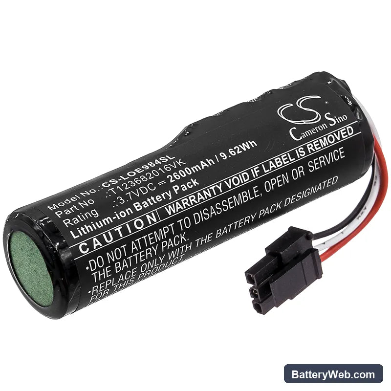 Logitech 984-001405 Replacement Battery, 3.7V, 2600mAh, Li-ion 1