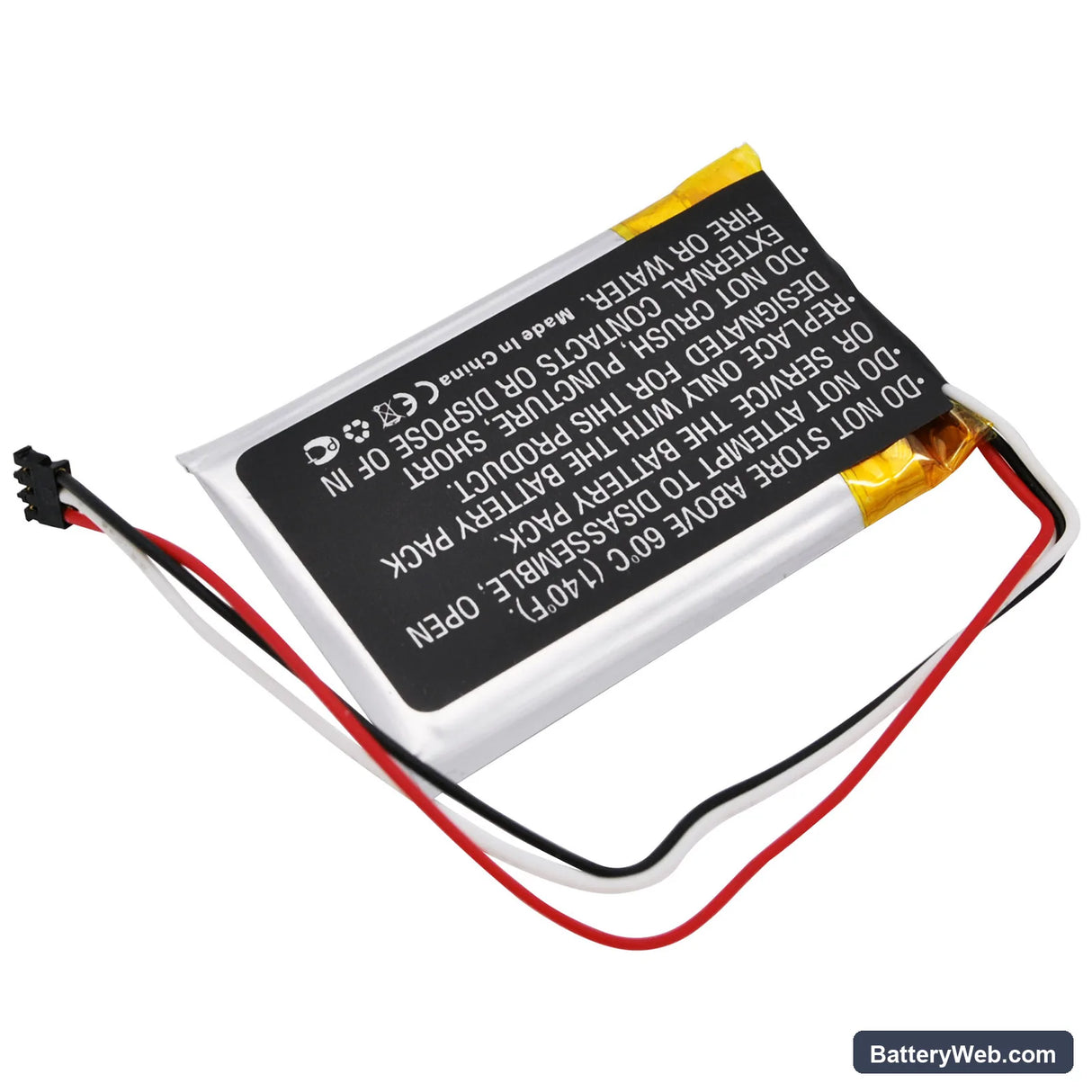 Logitech Keys-To-Go Replacement Battery, 3.7V, 180mAh, Li-Polymer 4